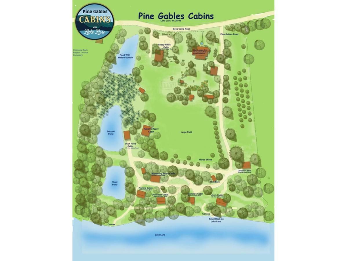 Pine Gables Cabins Villa Lake Lure Exteriör bild